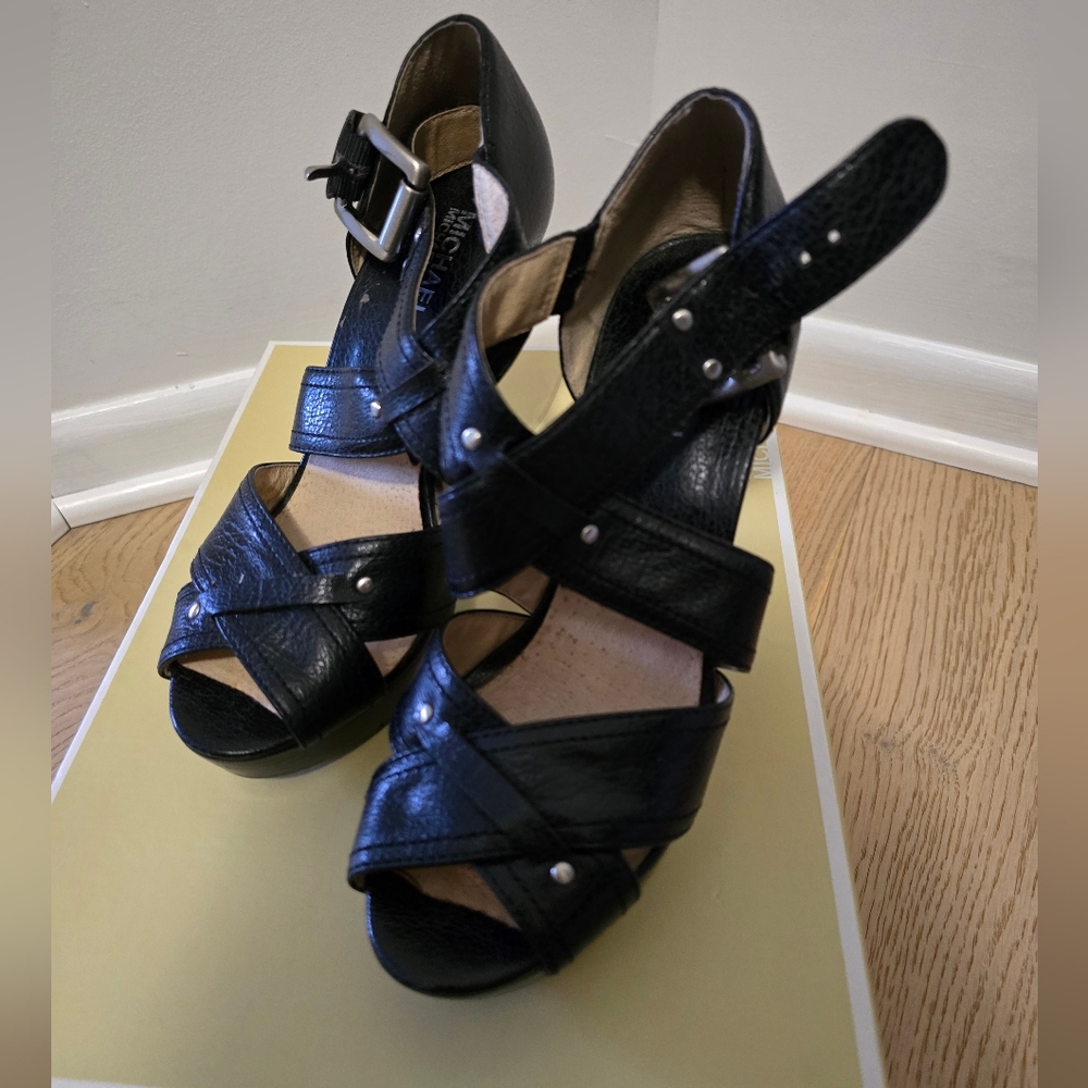 Michael Kors Black Gladiator Women's Sandals